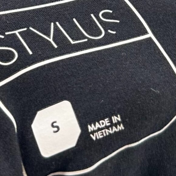 NEW! Stylus Men's Solid Black Shirt Small‎ Cotton Blend $34 Basic Casual Wear - Picture 7 of 11